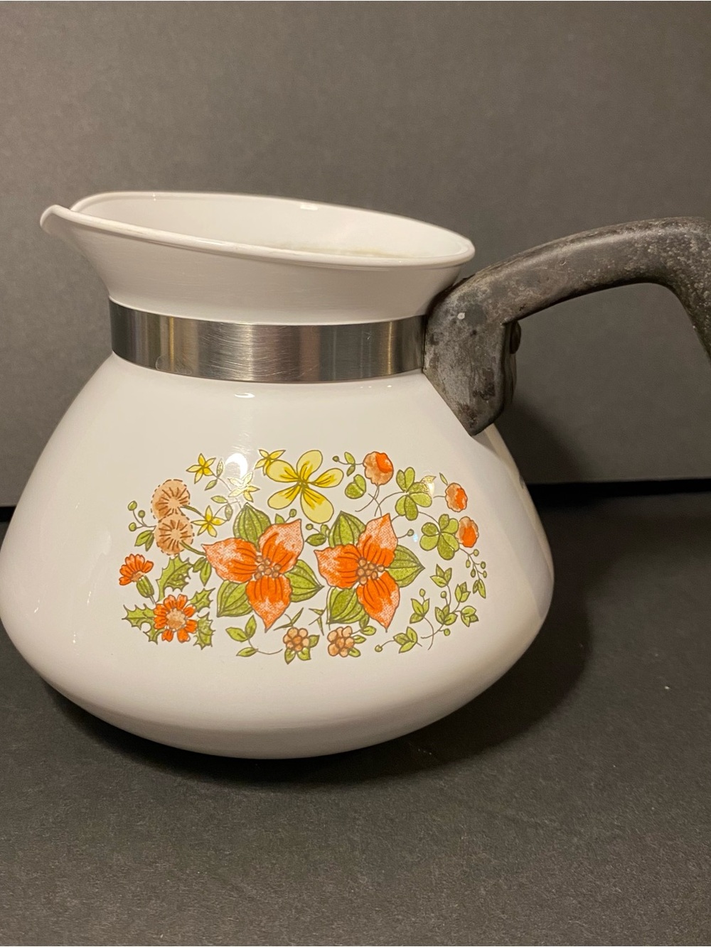 Vintage Corningware “Indian Summer” Coffee Carafe - Cottagecore Grannycore